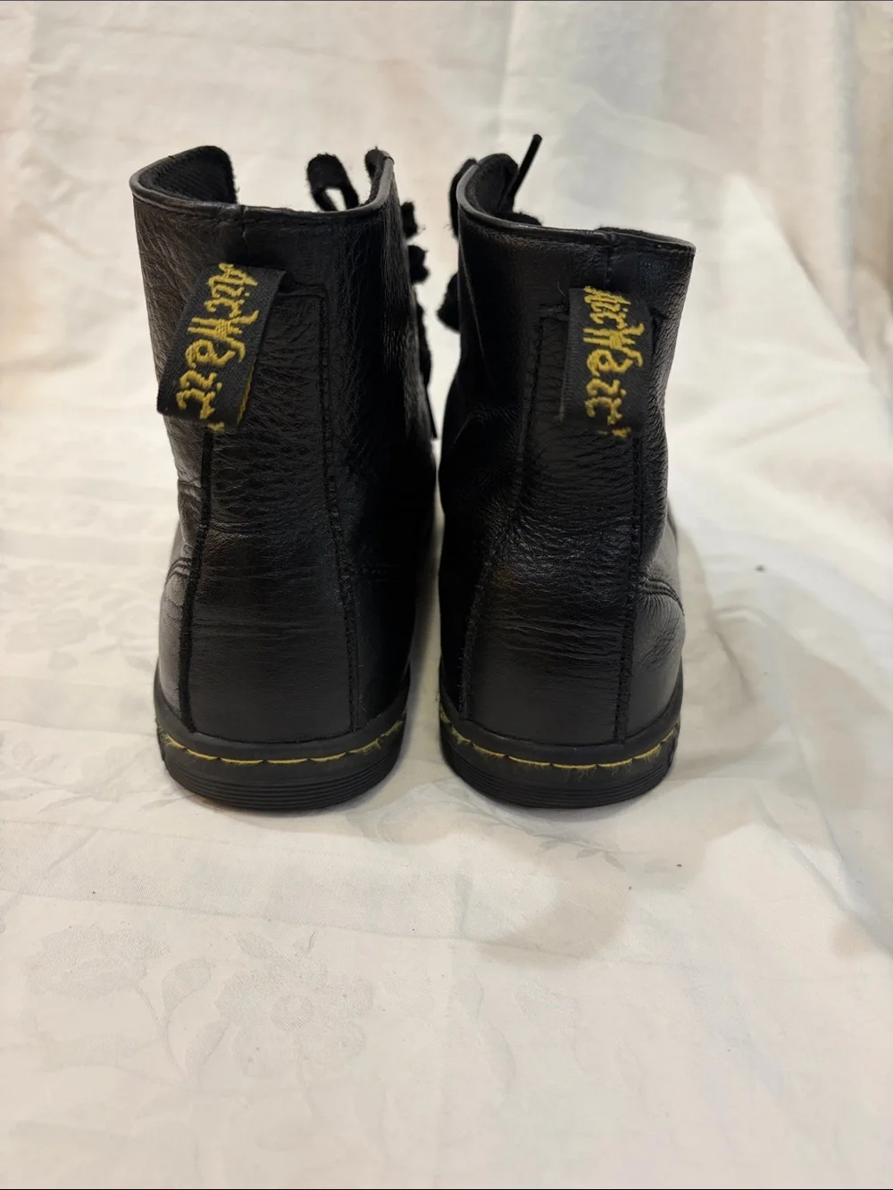 Dr. Martens Black Leather Lace-Up Ankle Boots